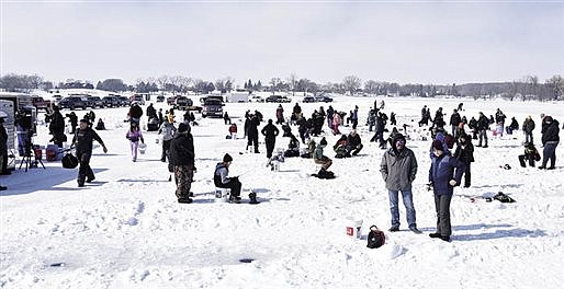   Fair weather for ice fishing